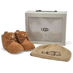 UGG Baby Neumel With Beanie Baby and Toddlers|Kids Slippers & Moccasins