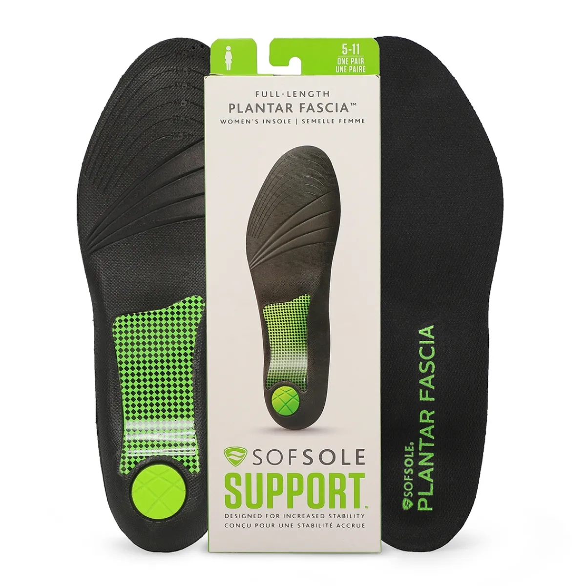 Sof Sole Full Length Plantar Fascia Insole Women|Women Shoe Care