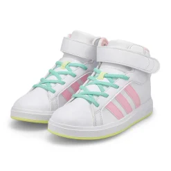 Adidas Grand Court Mid K Girls|Kids Sneakers And Athletic