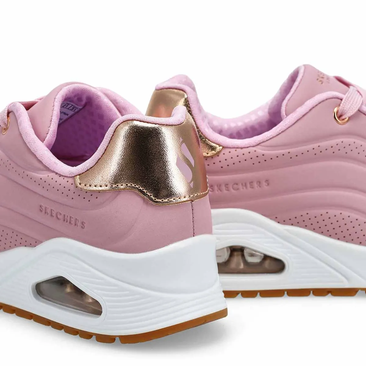 Skechers JGoldcrown Uno Lite - Metallic Love Girls|Kids Sneakers And Athletic