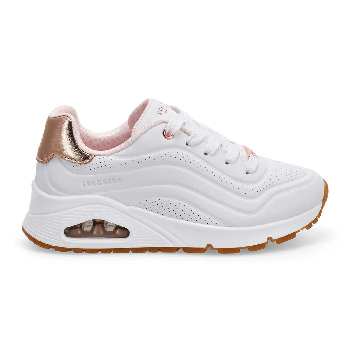 Skechers JGoldcrown Uno Lite - Metallic Love Girls|Kids Sneakers And Athletic