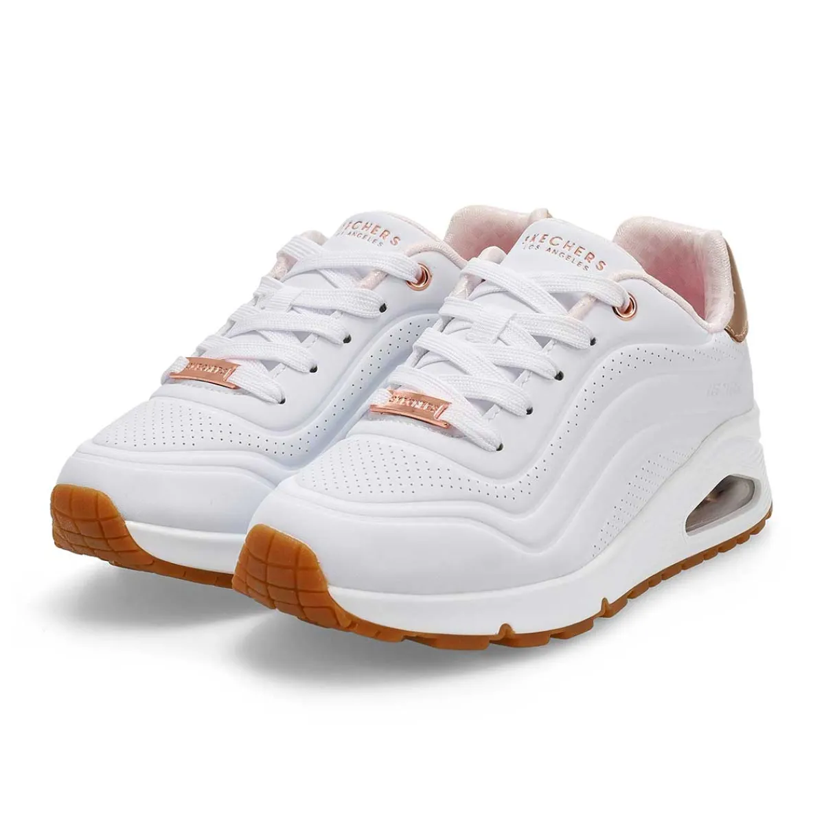 Skechers JGoldcrown Uno Lite - Metallic Love Girls|Kids Sneakers And Athletic