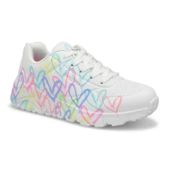 Skechers JGoldcrown Uno Lite - Metallic Love Girls|Kids Sneakers And Athletic