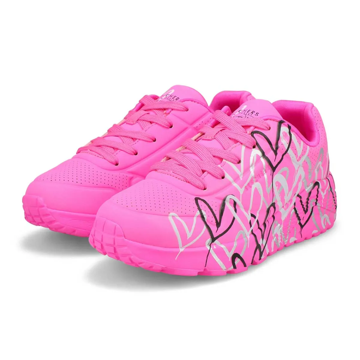 Skechers JGoldcrown Uno Lite - Metallic Love Girls|Kids Sneakers And Athletic