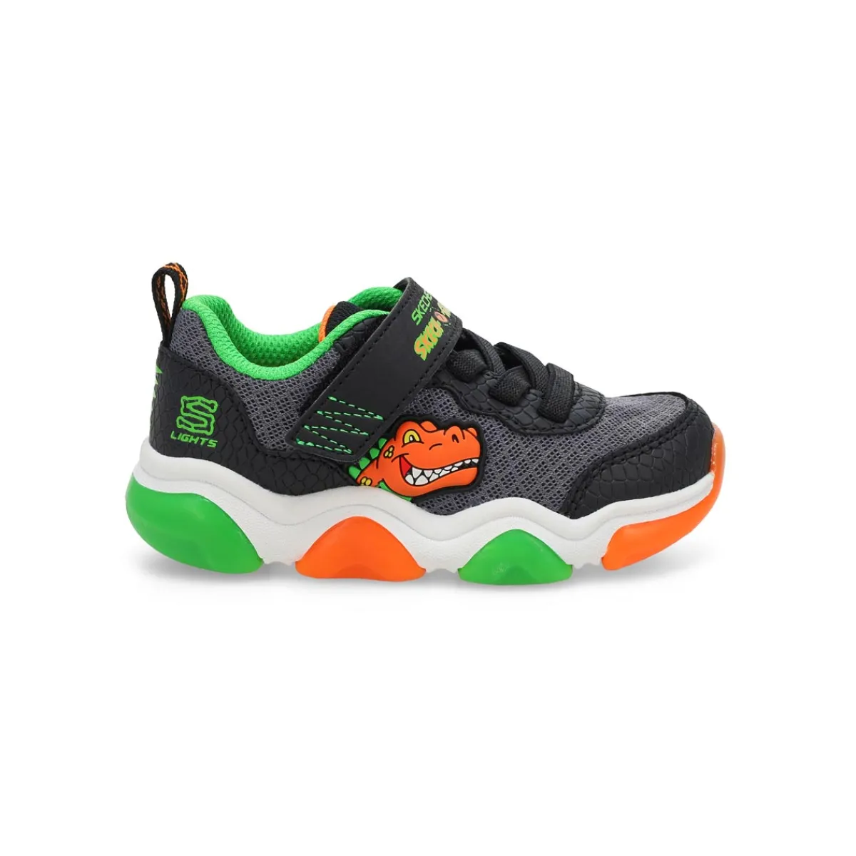 Skechers Mighty Glow 2.0 Dino-Bolt Baby and Toddlers|Kids Sneakers And Athletic