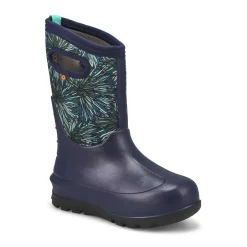 Bogs Neo-Classic Firework Floral Girls|Kids Winter Boots|Clearance