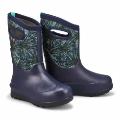 Bogs Neo-Classic Firework Floral Girls|Kids Winter Boots|Clearance